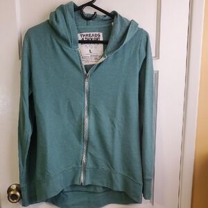 Threads 4 Thought Green Zip-Up Hoodie
